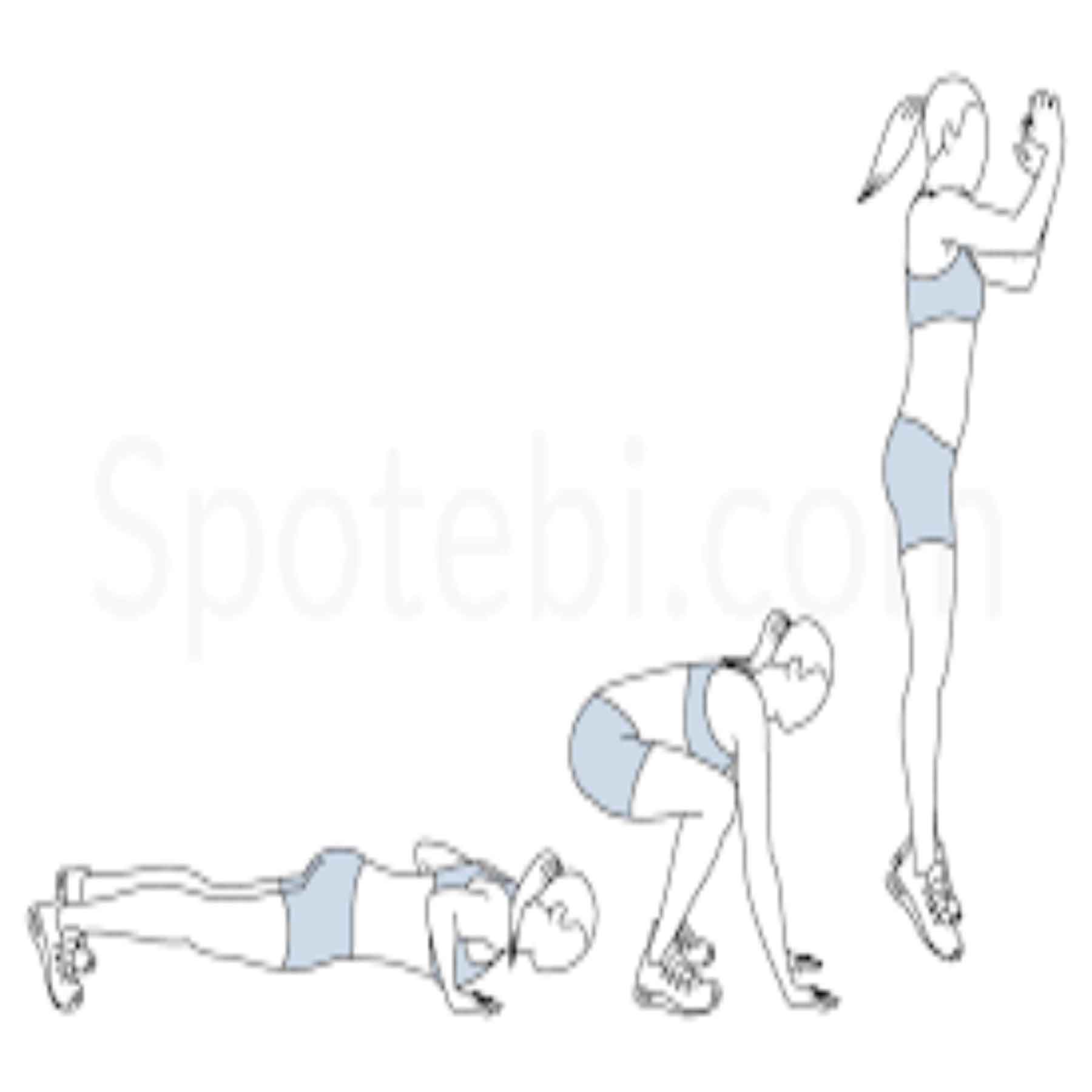 Burpees  Illustrated Exercise Guide